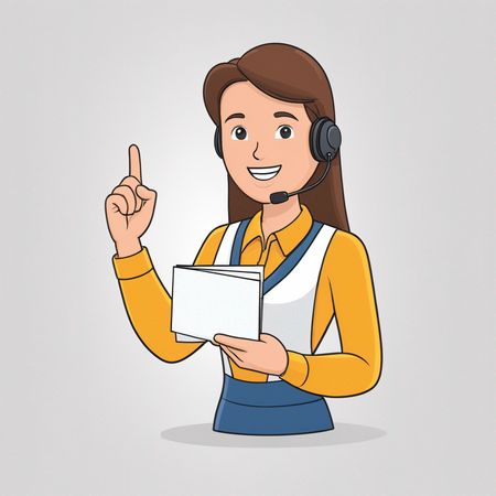 Callcenter-Agent mit Headset  AI Image