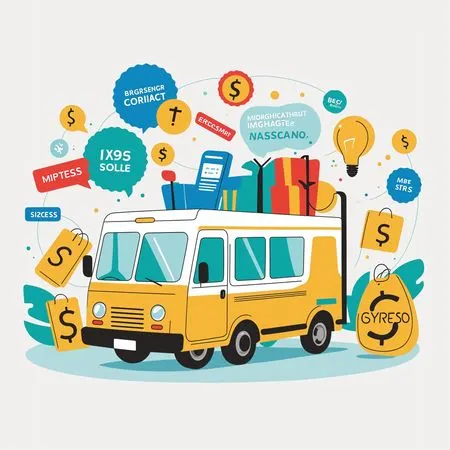 Caminhão de entrega  Imagem de IA