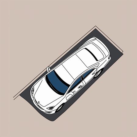 Car Parked  AI Image