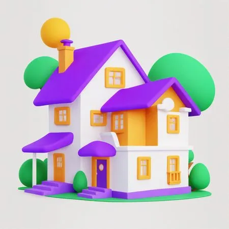 Cartoon-style House  AI Image