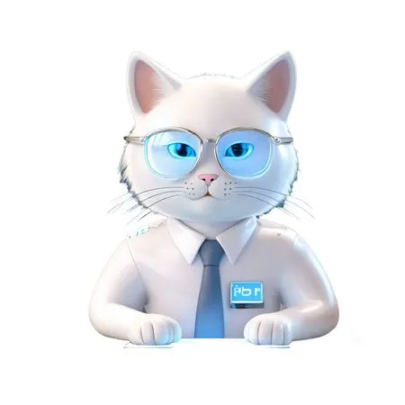 Cat In An Office Setting  AI Image