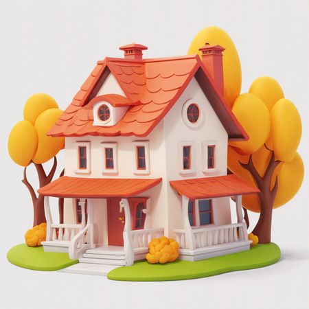 Charming House  AI Image