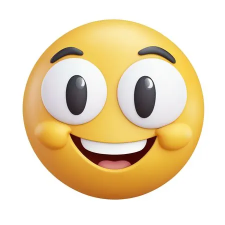 Cheerful Smiling Emoji  AI Image