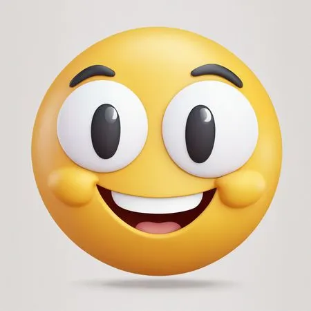 Cheerful Smiling Emoji  AI Image