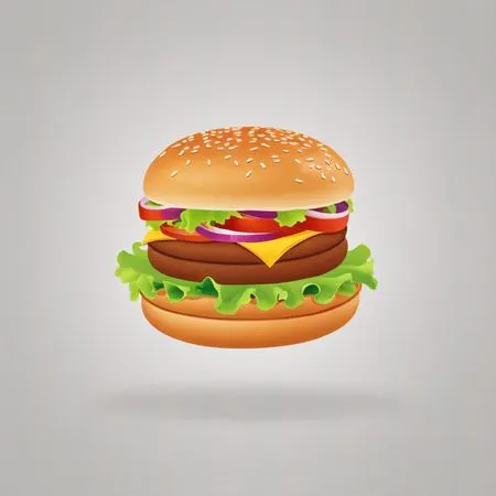 Cheeseburger avec garnitures  Image IA
