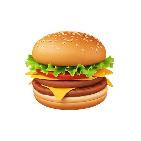 Cheeseburger With Toppings  AI Image