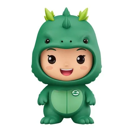 Child In Dinosaur Costume  AI Image