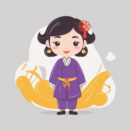Chinesische Frau  KI-Bild