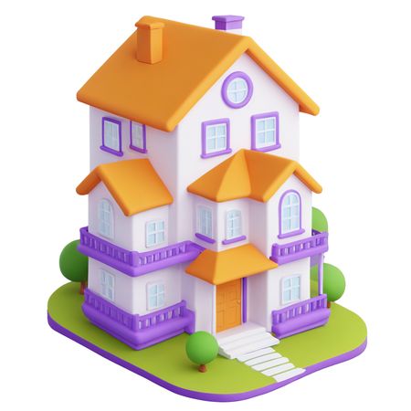 Colorful House  AI Image