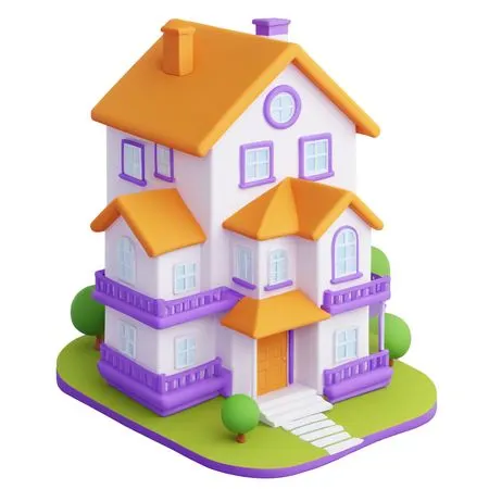 Colorful House  AI Image