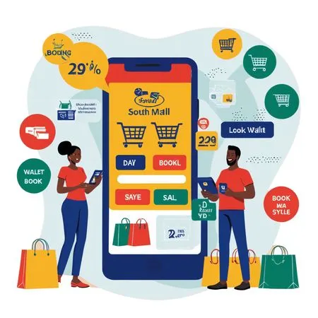 Couple Doing Online Shopping Via Mobile App  AI Image