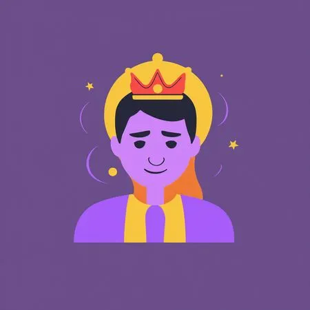 Crowned man  AI Image