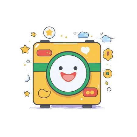 Cute Camera With A Happy Face  AI Image