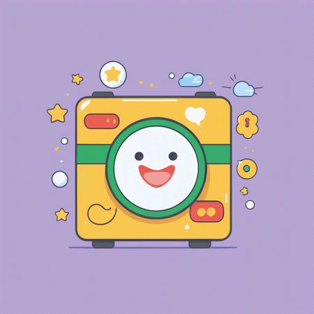 Cute Camera With A Happy Face  AI Image