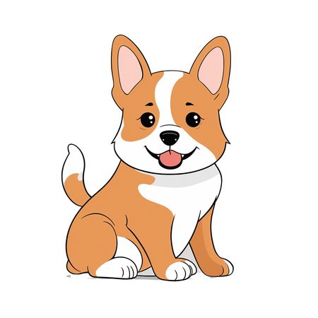 Cute Corgi  AI Image