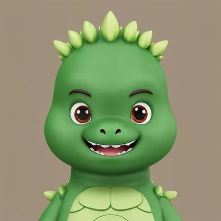 Cute Dinosaur  AI Image