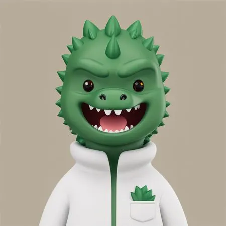 Cute Dinosaur  AI Image