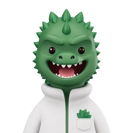 Cute Dinosaur  AI Image