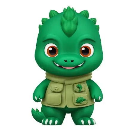 Cute Dinosaur Character  AI Image