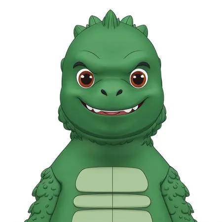 Cute Dinosaur Character  AI Image