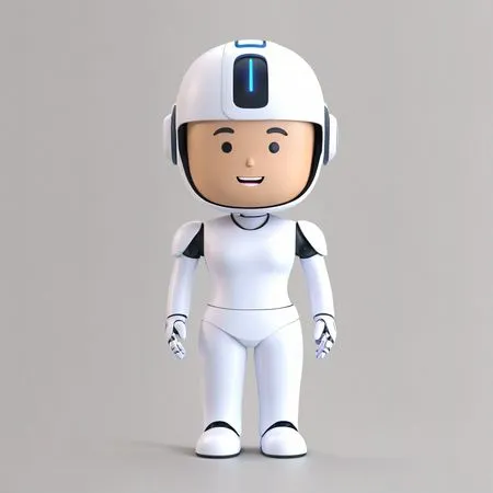 Cute Humanoid Robot  AI Image