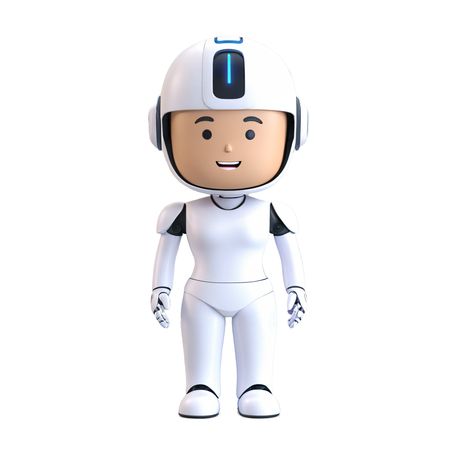 Cute Humanoid Robot  AI Image
