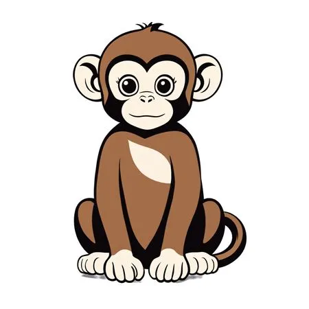 Cute Monkey  AI Image