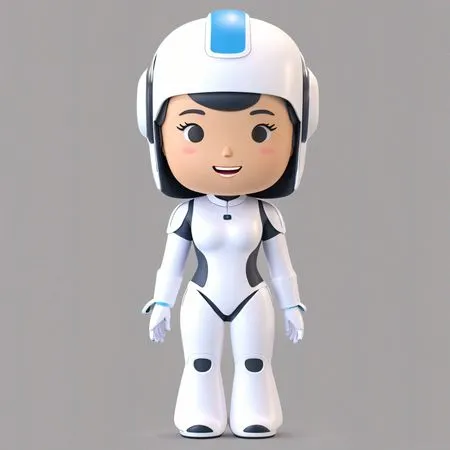 Cute Robot Character  AI Image