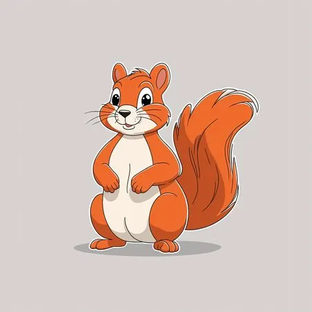 Cute Squirrel  AI Image
