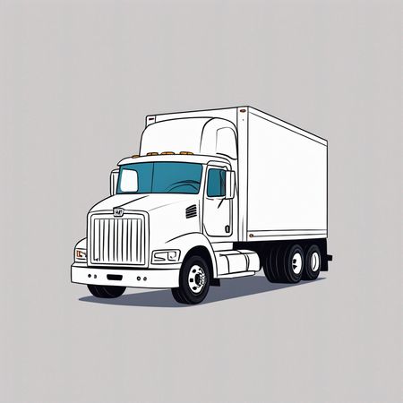 Delivery Truck  AI Image