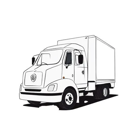 Delivery truck  AI Image