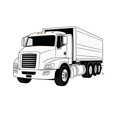 Delivery truck  AI Image