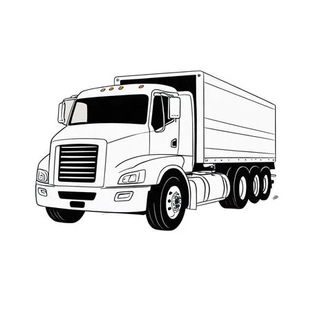 Delivery truck  AI Image