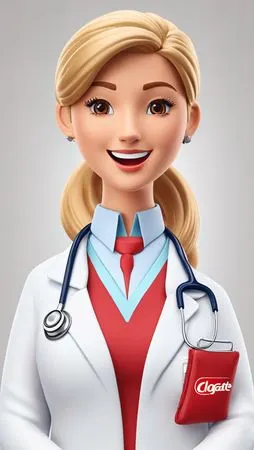 Dentist With Colgate Pouch AI Image