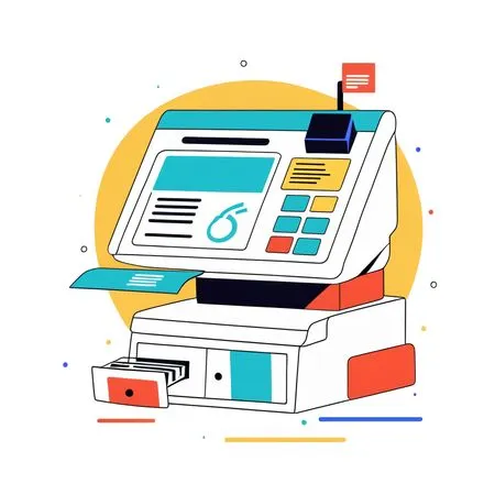 Digital Cash Register AI Image