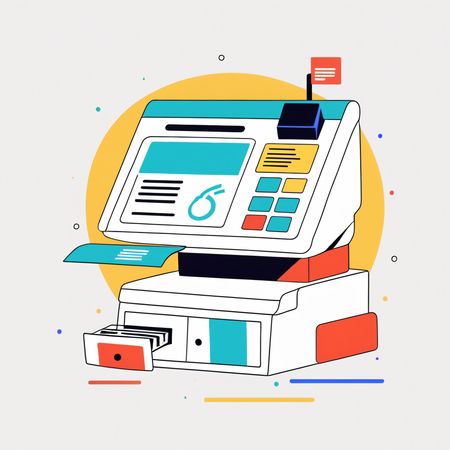 Digital Cash Register  AI Image