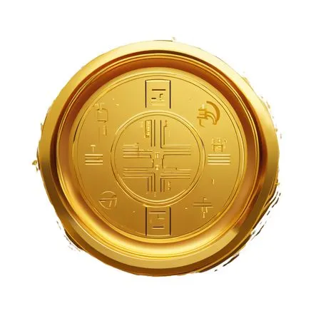 Digital Gold Coin  AI Image