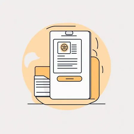 Digital Profile On A Smartphone  AI Image