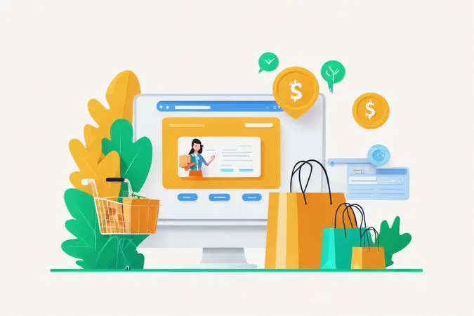 Digital Shopping  AI Image