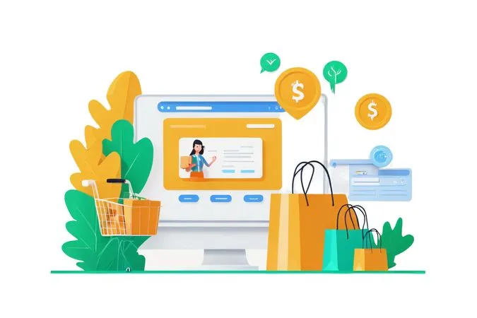 Digital Shopping  AI Image