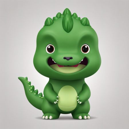 Dinossauro Fofo  Imagem de IA