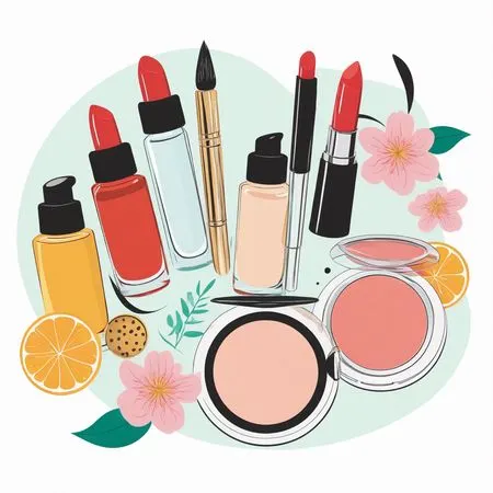 Divers produits de maquillage  Image IA