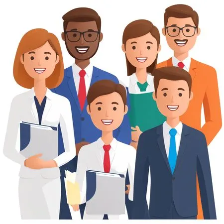 Diverse Business Team  AI Image