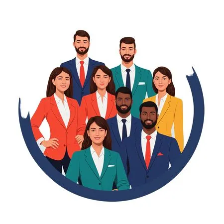 Diverse group of professionals  AI Image
