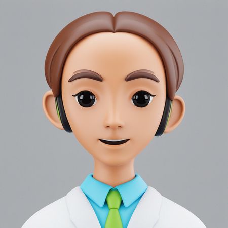 Caractère du docteur  Image IA