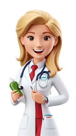 Doctor Holding Bottle  AI Image