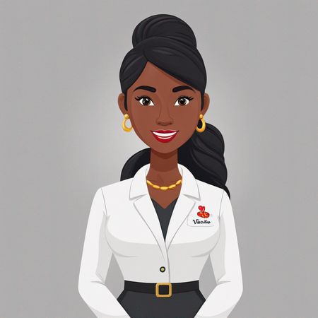 Doctora sonriente  Imagen AI