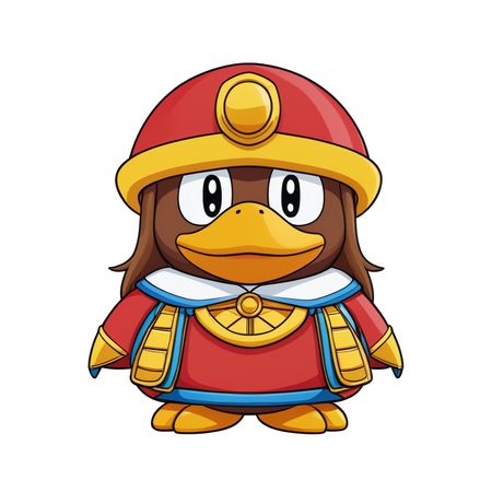 Duck Character In Costume  AI Image