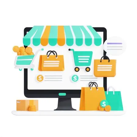E-commerce And Online Shopping  AI Image
