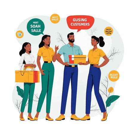 El equipo analiza el servicio al cliente en el entorno minorista  Imagen AI